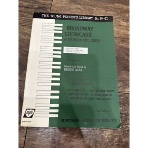 1963 BROADWAY SHOWCASE FAMOUS MELODIES Young Pianist's Library‎ Volume C D Agay